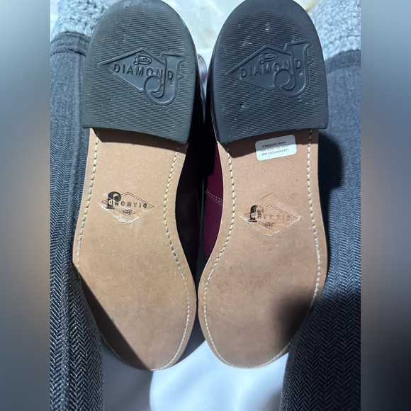 Vintage Justin J Diamond Boots Burgundy Oxblood Leather Kiltie Men 8B USA - Picture 6 of 6